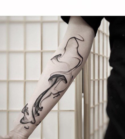 17张水墨中国风纹身图案作品欣赏