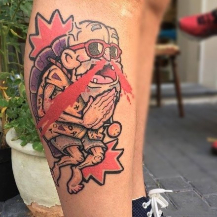 龟仙人的一组动漫纹身作品欣赏