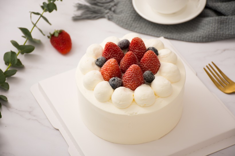 美味好吃的奶油水果蛋糕图片(9张)