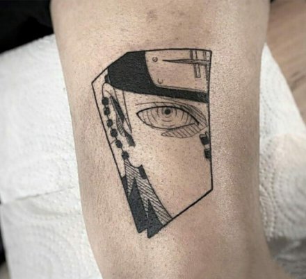 动漫火影忍者的一组纪念​纹身图案18张