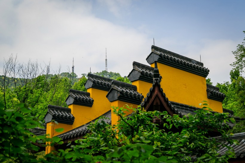浙江杭州灵隐寺寺庙建筑风景图片(11张)