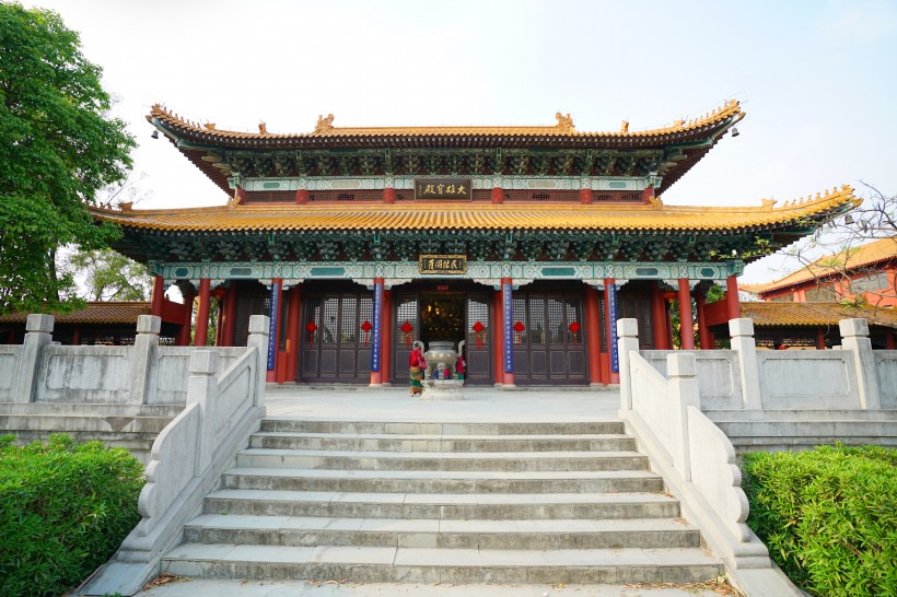 尼泊尔蓝毗尼中华寺中国寺庙建筑风景图片(8张)