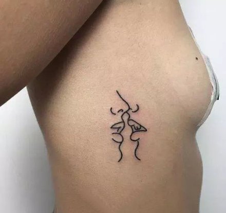 27组极简风格的简单线条纹身图案