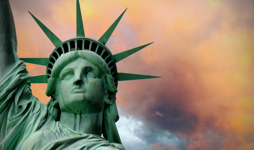 美国纽约自由女神像图片(15张)