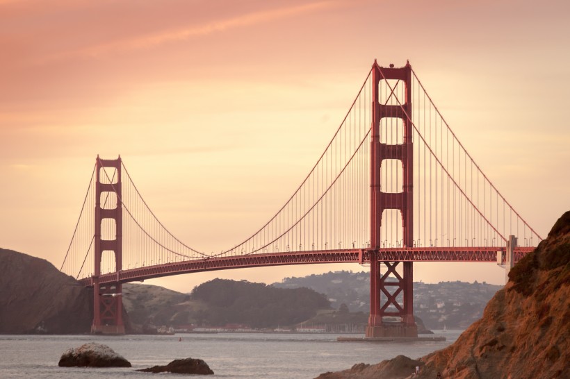 美国旧金山金门大桥风景图片(13张)
