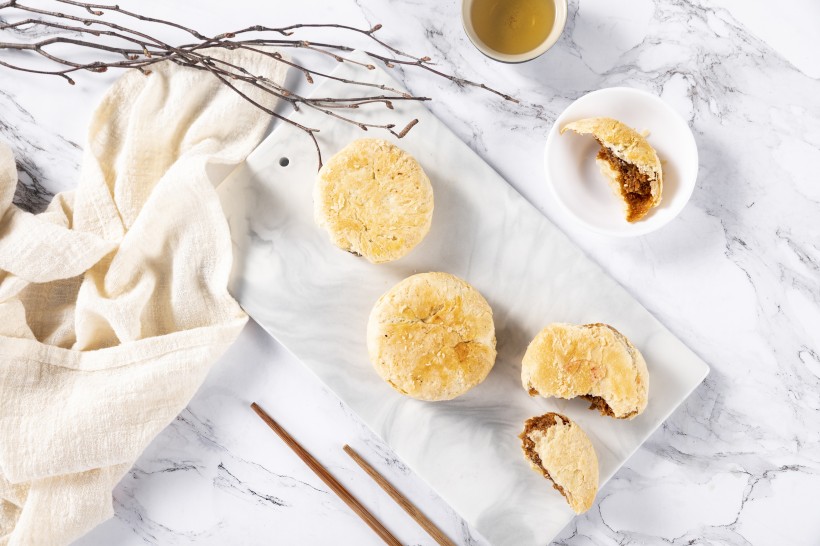 美味好吃的中秋节苏式月饼图片(9张)