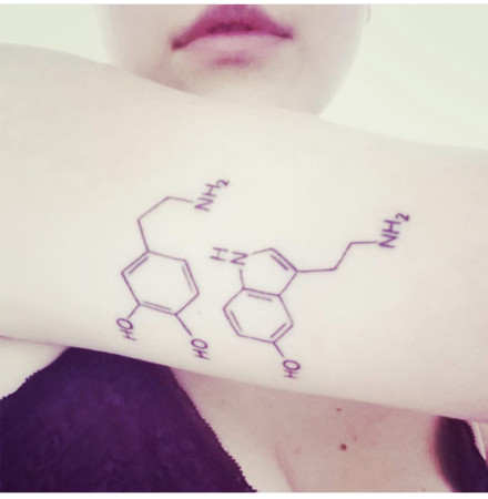 个性的化学元素符号纹身图片9张