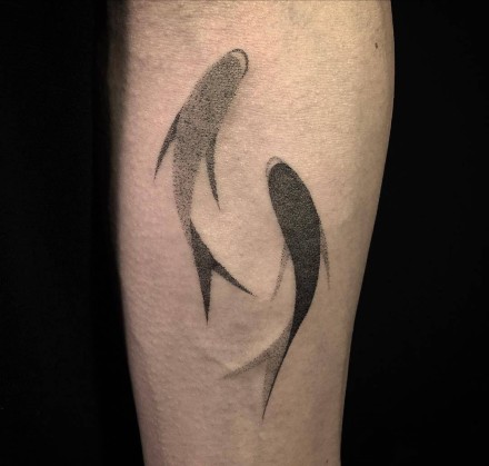 小清新的一组双鱼纹身图片欣赏