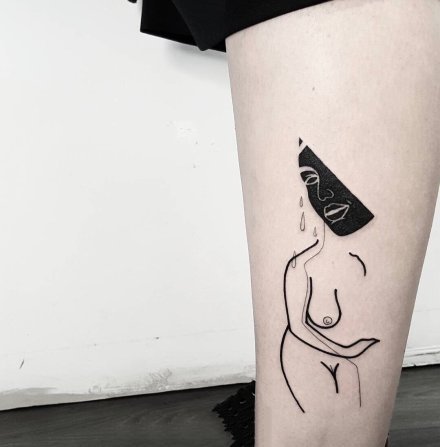 创意深黑色的一组个性纹身图片