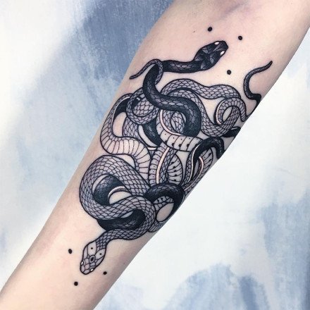 9张蛇主题的艺术纹身图片