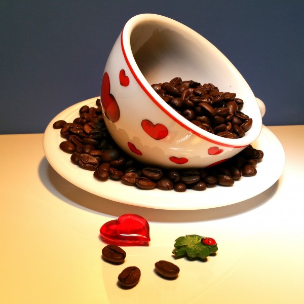 杯子里的咖啡豆图片(10张)