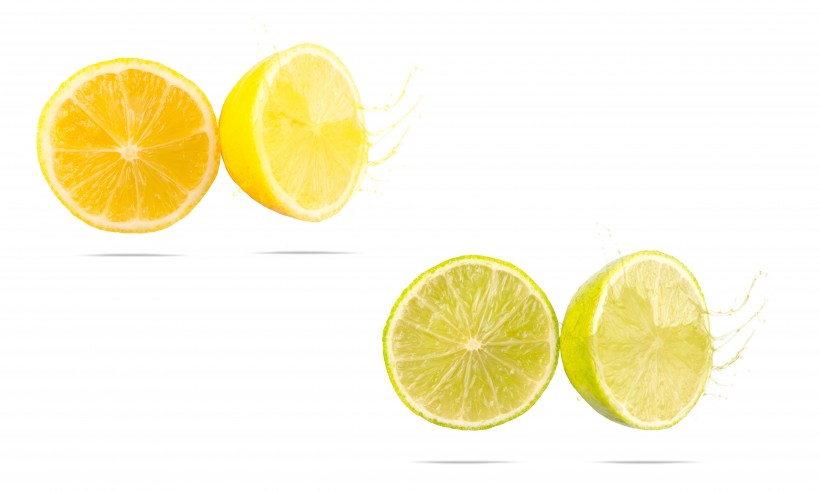 切开的新鲜柠檬图片(12张)