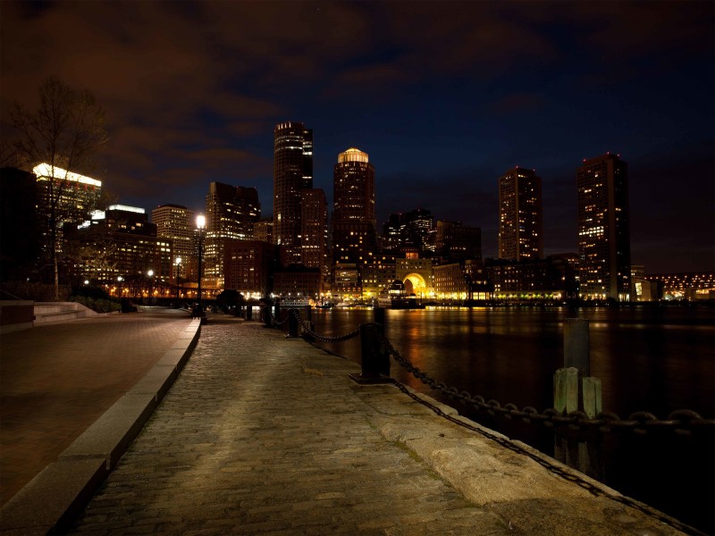 美国波士顿城市夜景图片(9张)