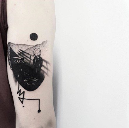 16组创意欧美黑灰小图纹身作品欣赏