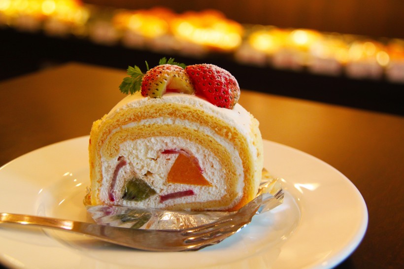 诱人的草莓水果蛋糕图片(11张)
