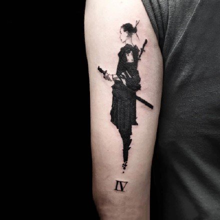 日本忍者主题的9张忍者纹身图片