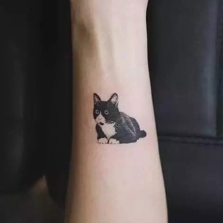 18组可爱的小猫小狗的宠物纹身图