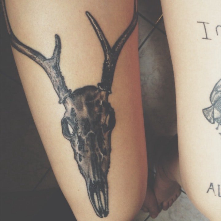 腿部纹身图案 男人和女人腿部纹身纹身图案10张