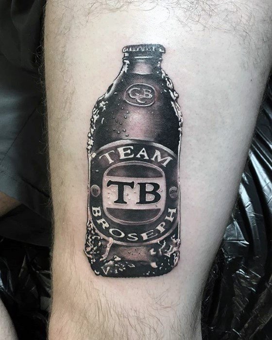 啤酒纹身图案   多款清爽的啤酒系列纹身图案
