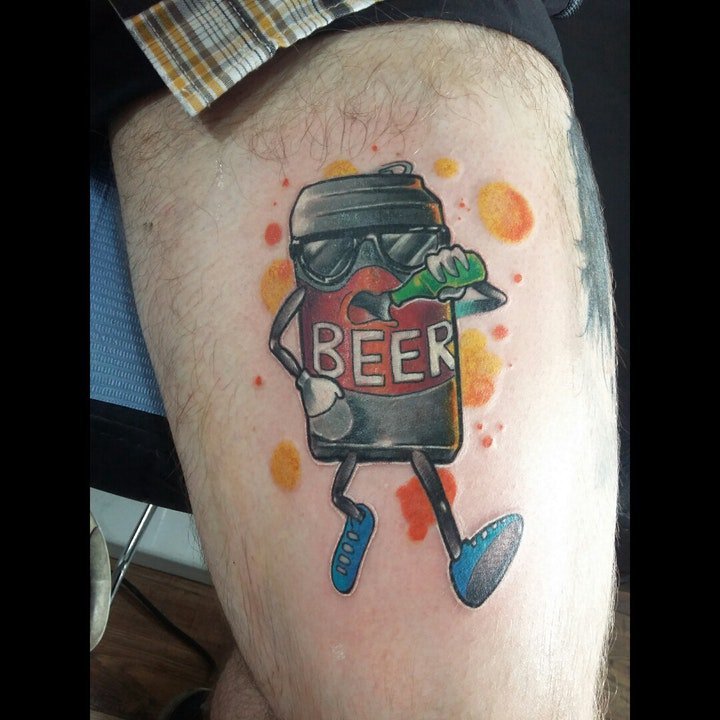 啤酒纹身图案   9组平顺甘醇的啤酒纹身图案