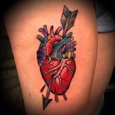 心脏主题的9张纹身图案作品