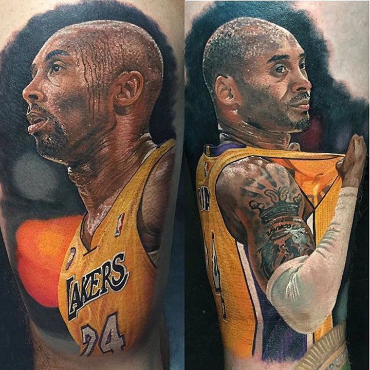 nba球星纹身图案   执着而又优秀的NBA球星科比纹身图案