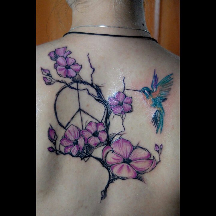 花朵纹身图案 10张纹身植物叶子花卉等纹身图案