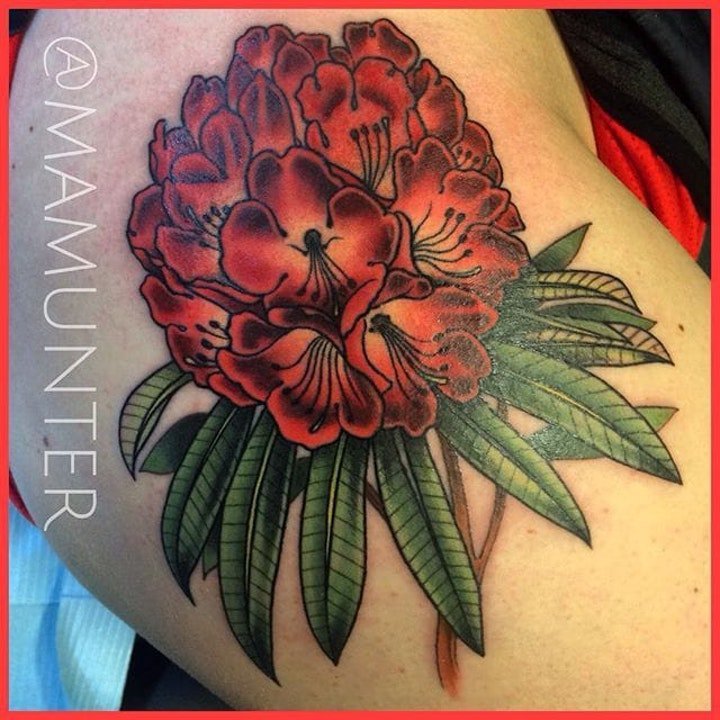 花朵纹身图案 创意的一组向日葵等小花朵纹身图案