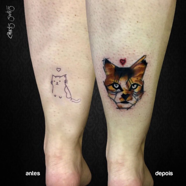 小猫咪纹身图案   趣味与可爱并行的小猫咪纹身图案
