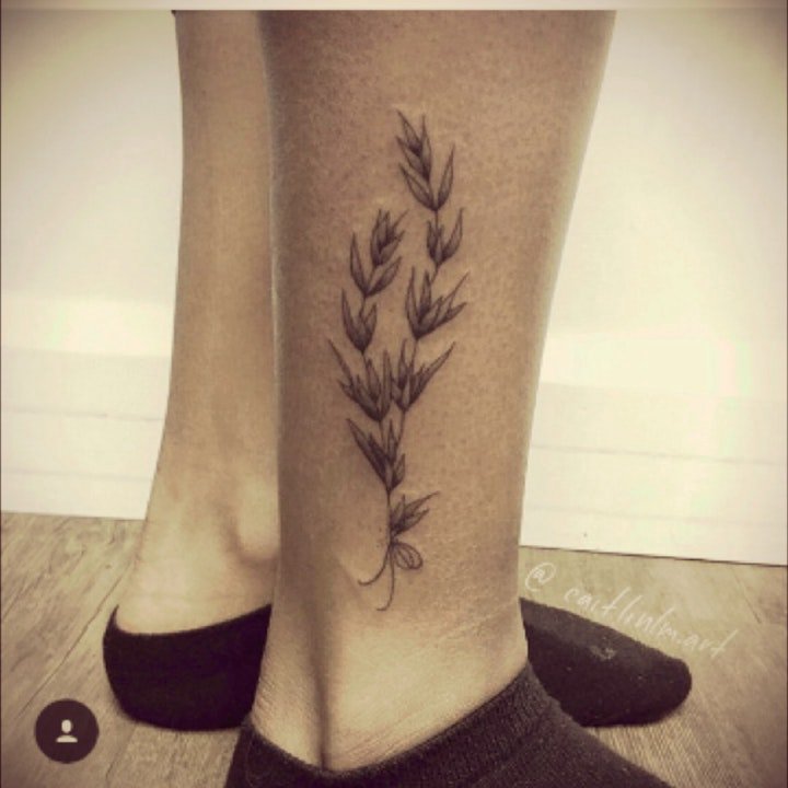 植物纹身图案 多款花朵与叶子的植物纹身图案图片