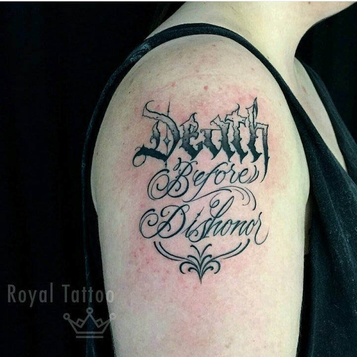 英语字母纹身图 多款黑笔画纹身字母花体英文纹身图案
