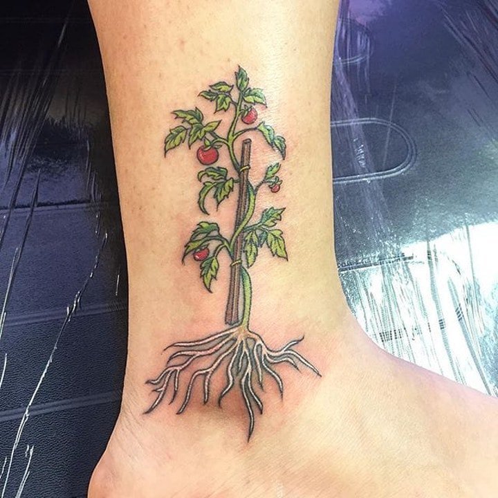 植物纹身图案 身10组花朵或树枝纹身的植物纹身图案