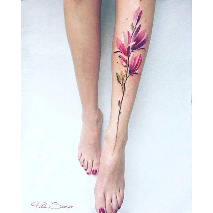 植物纹身图案 多款花朵与叶子的植物纹身图案图片