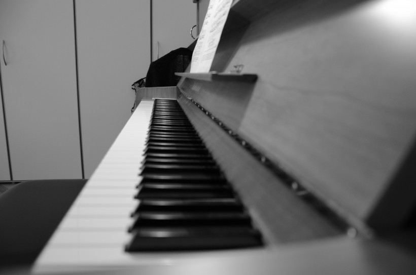 钢琴琴键的特写图片(10张)