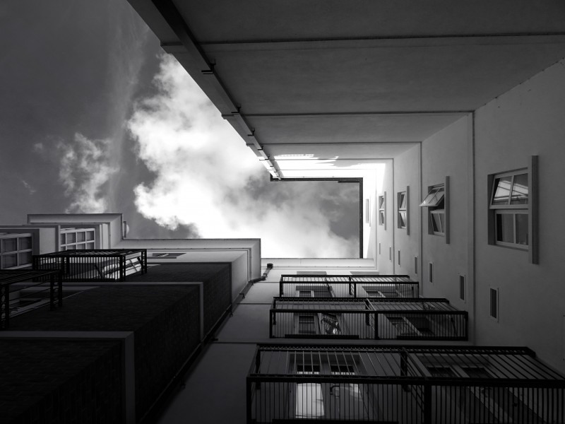 黑白建筑摄影图片(10张)