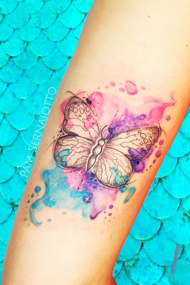 蝴蝶纹身图案 多款彩绘纹身动物蝴蝶纹身图案
