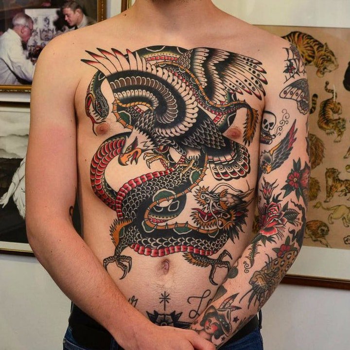 蛇纹身图案   9款蜿蜒盘旋的蛇纹身图案