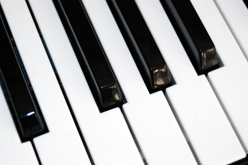 钢琴的黑白键盘图片(11张)