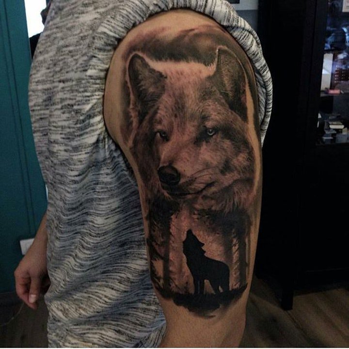 动物纹身图案 多款彩绘纹身形态与风格不同的动物纹身图案