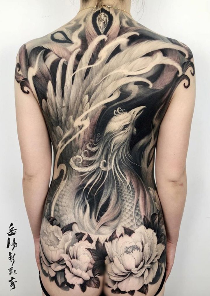 中国风纹身图案 唯美的水墨风格中国风纹身图案