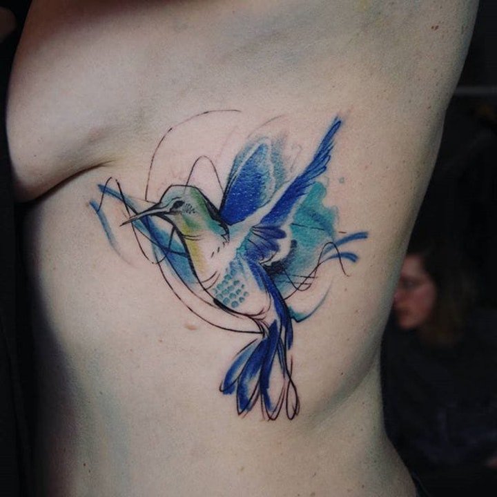 小鸟纹身图案 10组不同种类的鸟主题纹身图案欣赏