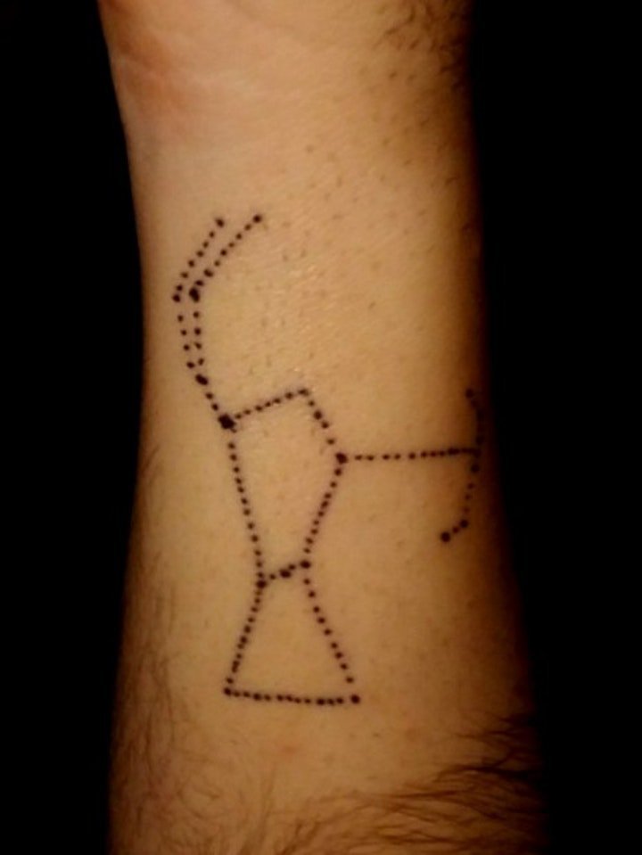 星座简笔画纹身图案 简单精致的十二星座简笔画纹身图案
