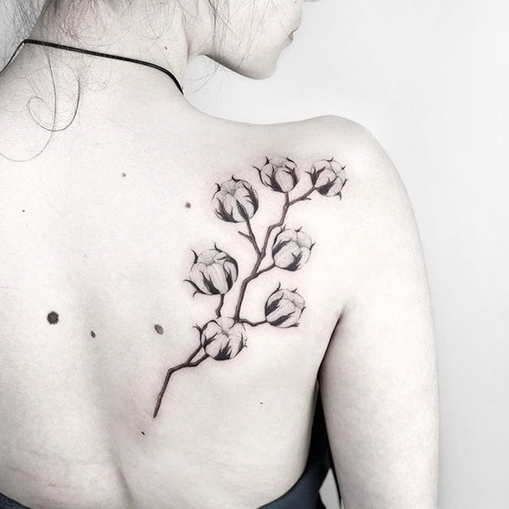 植物纹身图案 多款十分小清新的植物纹身图案