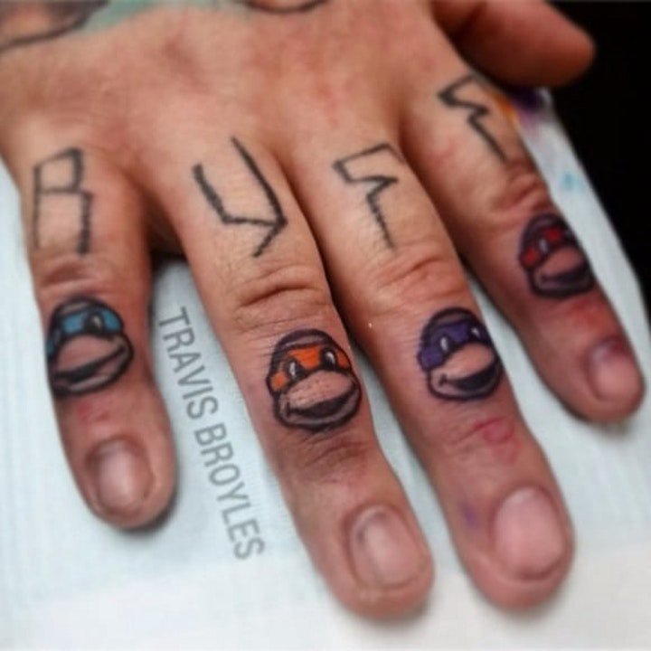 手指纹身图案 十分可爱的10看小清新的手指纹身图案