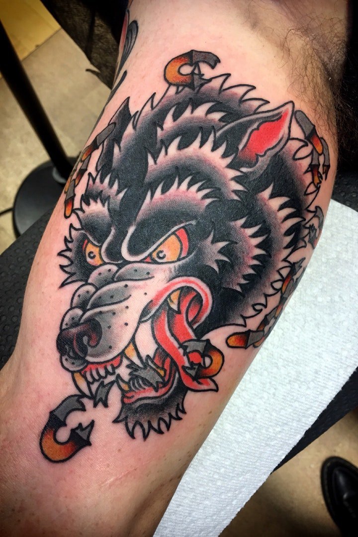 狼的纹身图案  9张技巧多样化的狼纹身图案