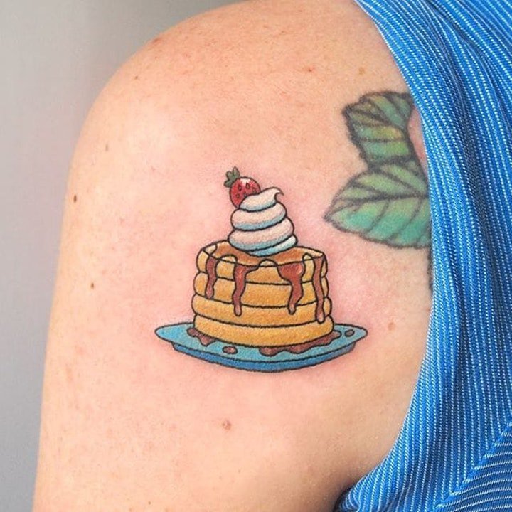 蛋糕纹身图案 10款彩色纹身可爱卡通蛋糕纹身图案