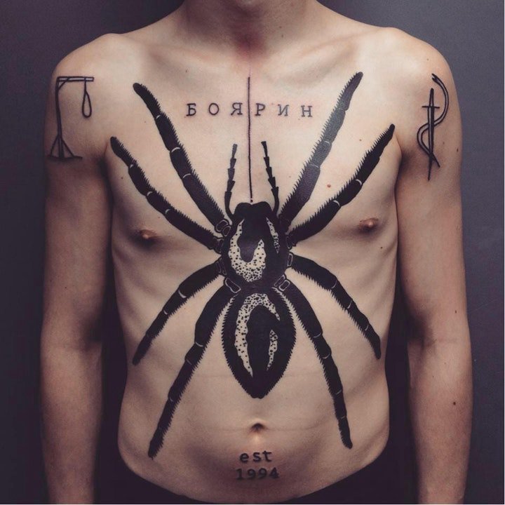 蜘蛛纹身图案 10款可怕且个性十足的蜘蛛纹身图案