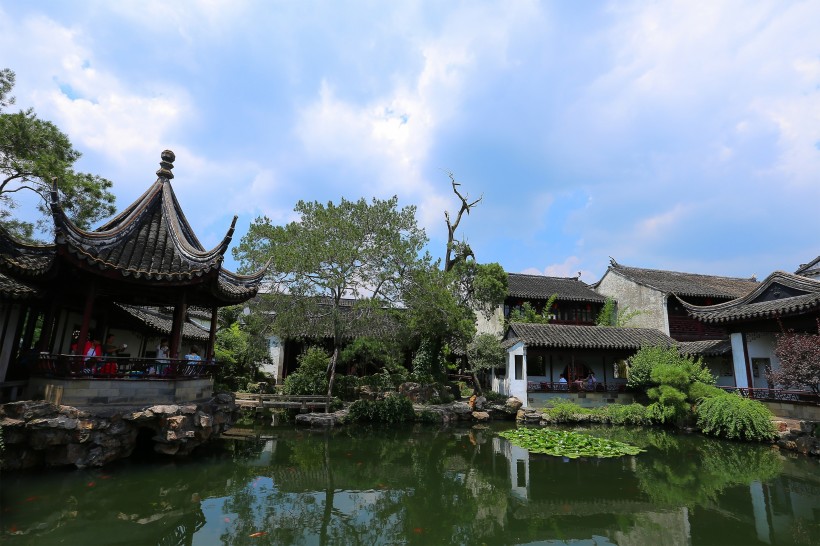 苏州园林网师园人文风景图片(9张)