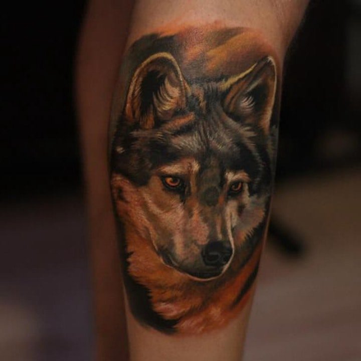 纹身图案动物  生动而又写实的动物纹身图案8张
