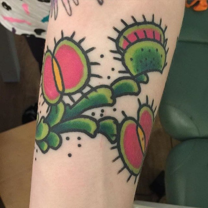 植物纹身图案 彩色纹身品种不同的植物纹身图案